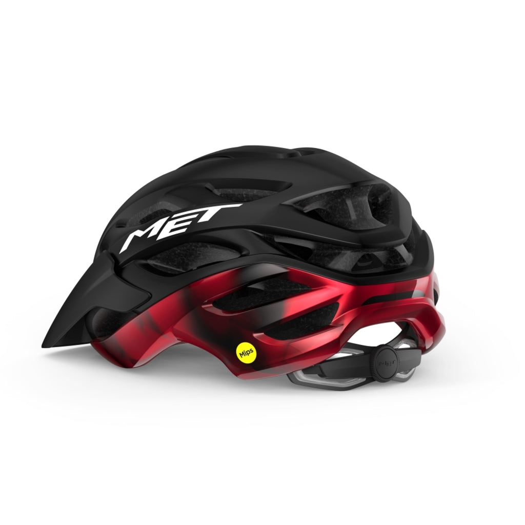 Fietshelm - MET Veleno MIPS - Black/Red Fietshelm - MET Veleno MIPS - Black/Red